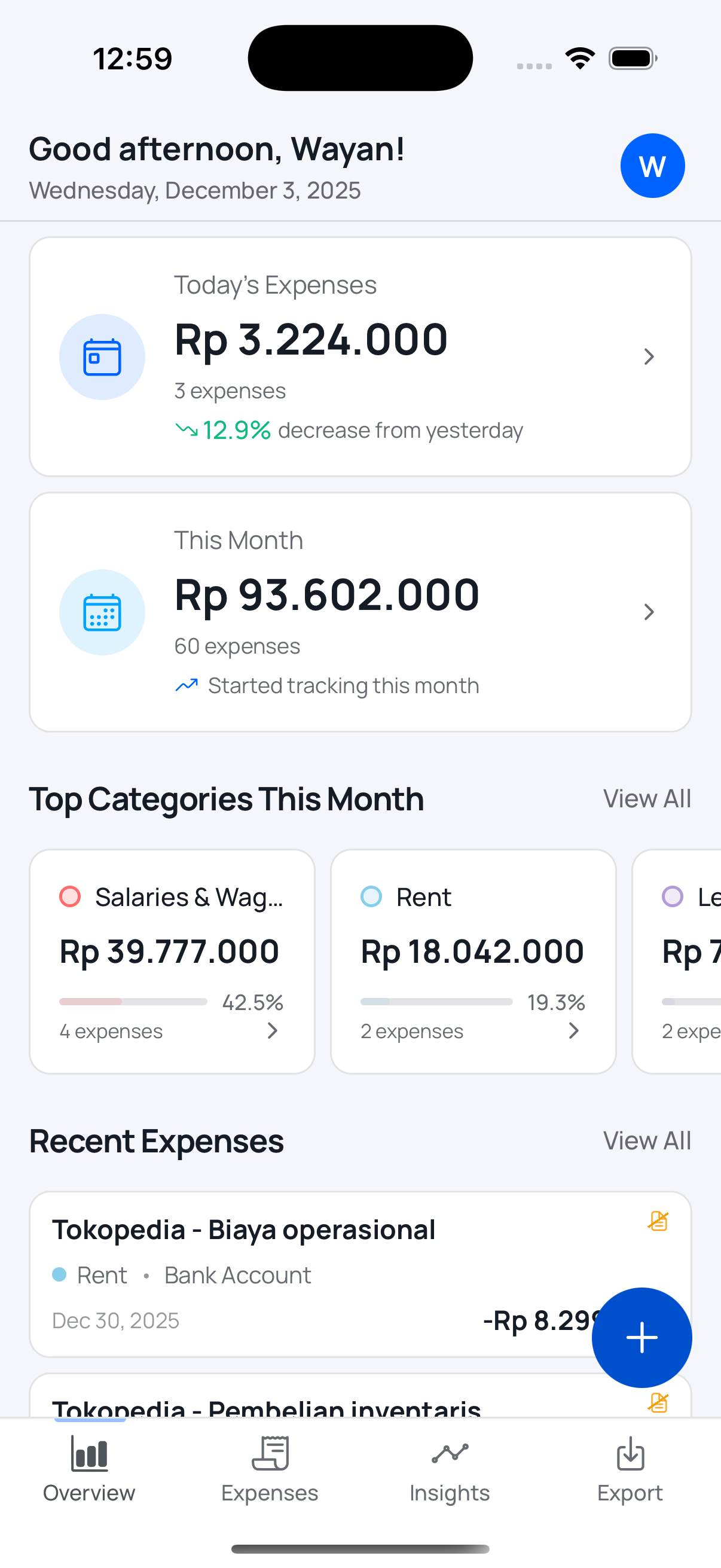 Dashboard Overview